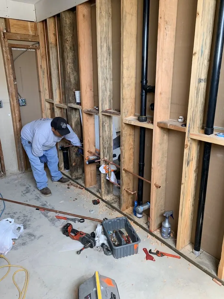 Commercial rough-in plumbing for Water Heater Replacement in Peapack